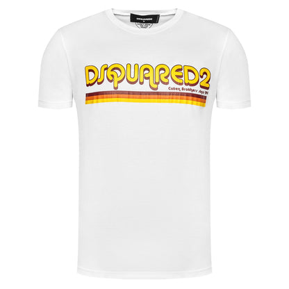 T-Shirt aus weißer Baumwolle
