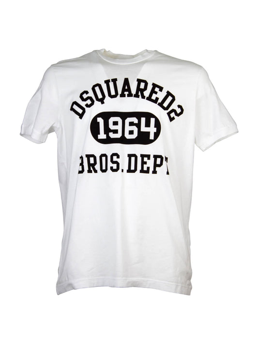 T-Shirt aus weißer Baumwolle