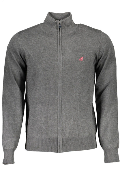 Grauer Nylon-Pullover