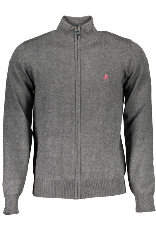 Grauer Nylon-Pullover