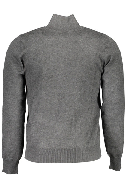 Grauer Nylon-Pullover