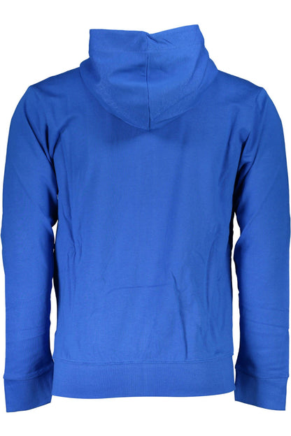 Blauer Baumwollpullover