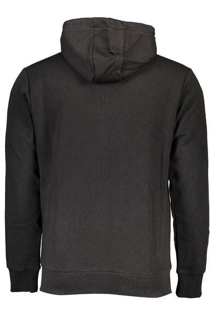 Schwarzer Baumwollpullover