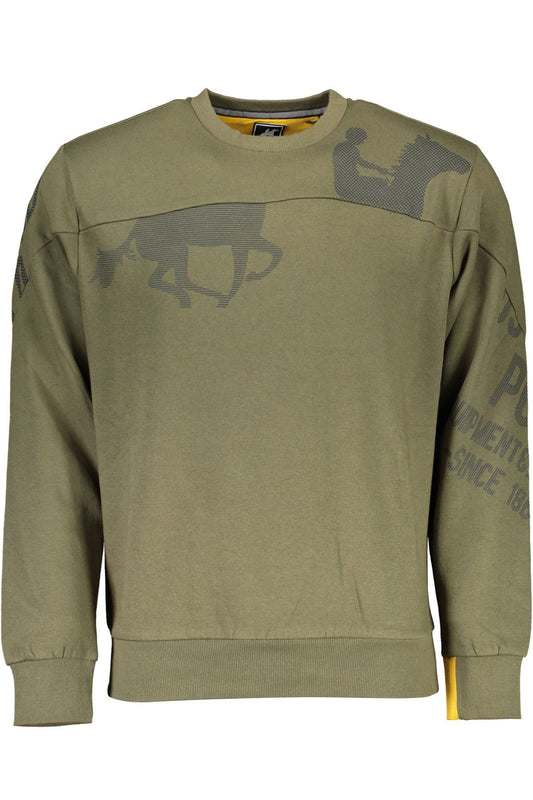 Grüner Baumwollpullover