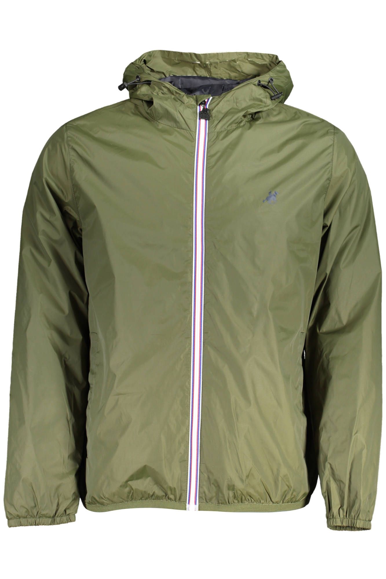 Grüne Nylonjacke