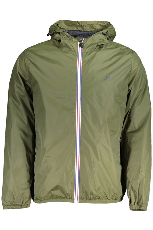 Grüne Nylonjacke