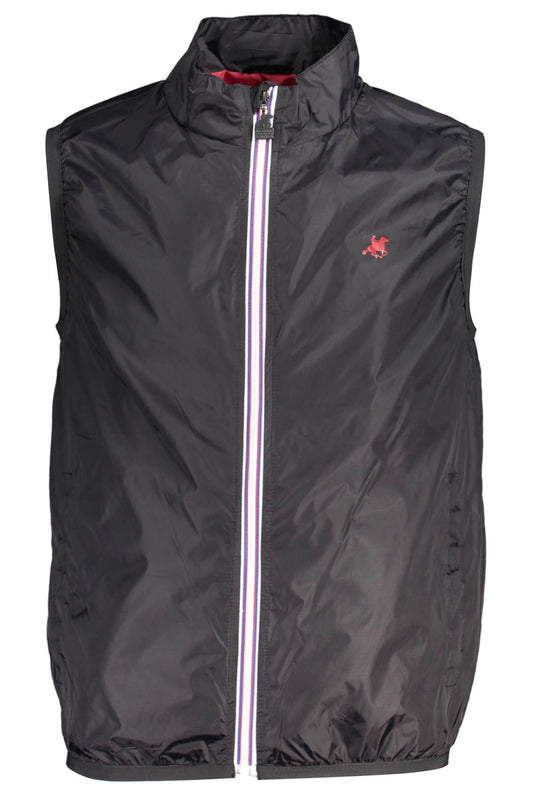 Schwarze Nylonjacke