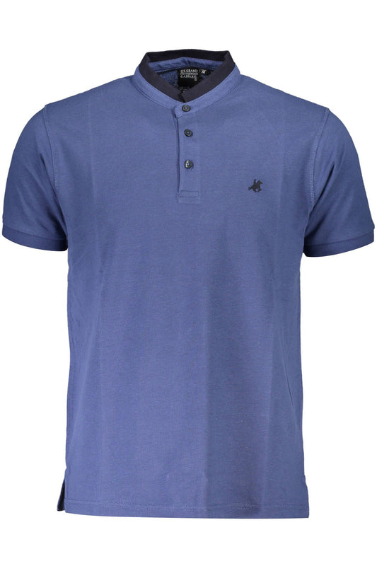 T-Shirt aus blauer Baumwolle